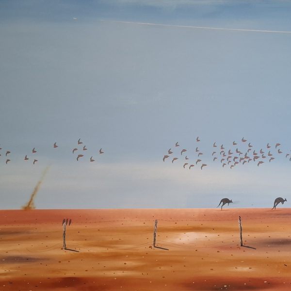 The mob a outback painting
